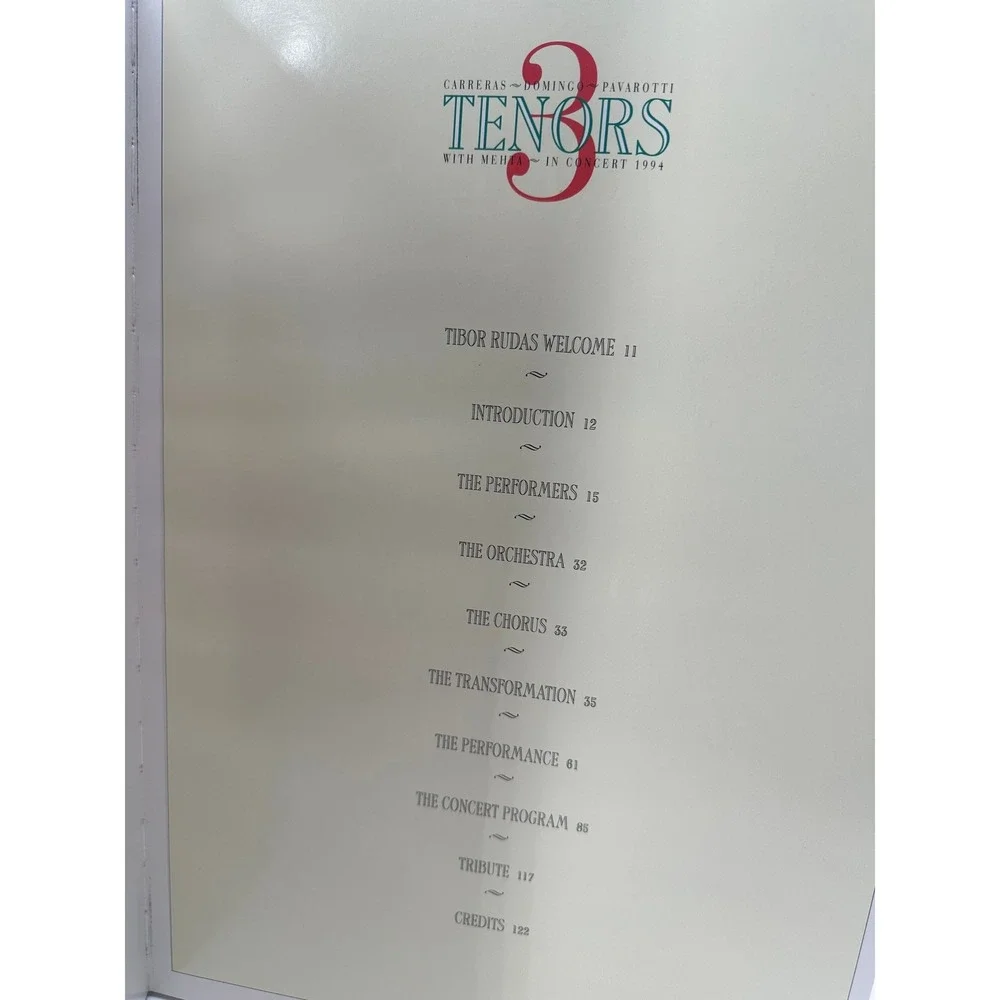 The Three Tenors commemorative hardcover